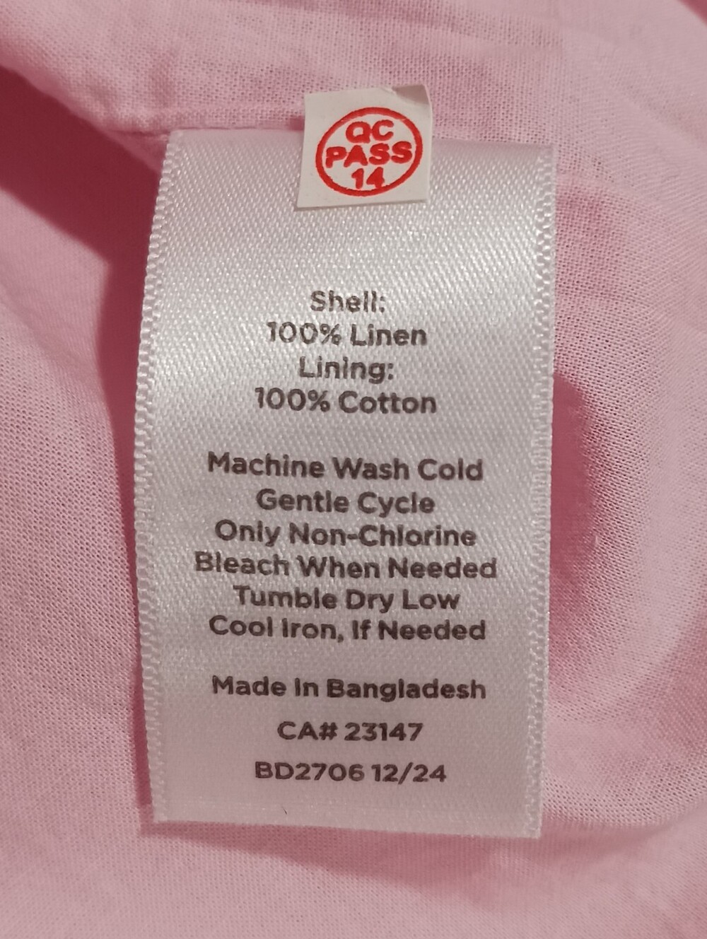 Talbots Luxe Linen Scallop Hem Shift Dress - Picture 9 of 9
